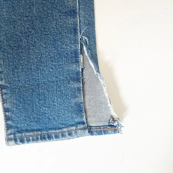 Levi's Wedgie Skinny Jeans Button Fly High Rise Ankle Crop Distressed Women's - Picture 6 of 6